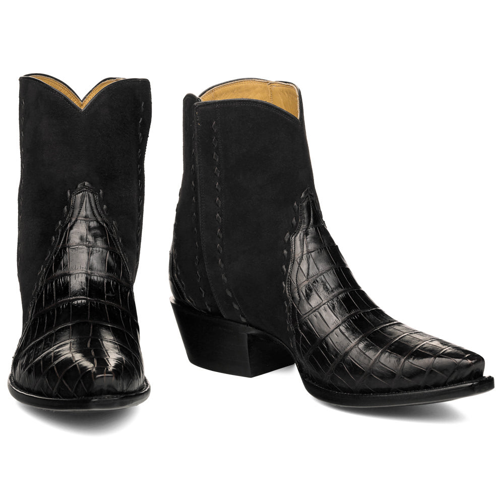 Crocodile with Nubuck Ankle Zipper - Back at the Ranch
