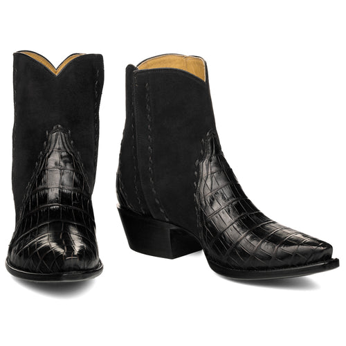 Crocodile with Nubuck Ankle Zipper - Back at the Ranch