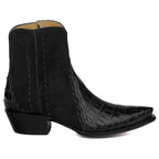 Crocodile with Nubuck Ankle Zipper - Back at the Ranch