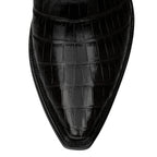 Crocodile with Nubuck Ankle Zipper - Back at the Ranch