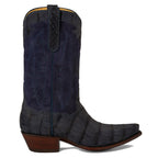 Crocodile Sueded with Nubuck 12" - Navy - Back at the Ranch