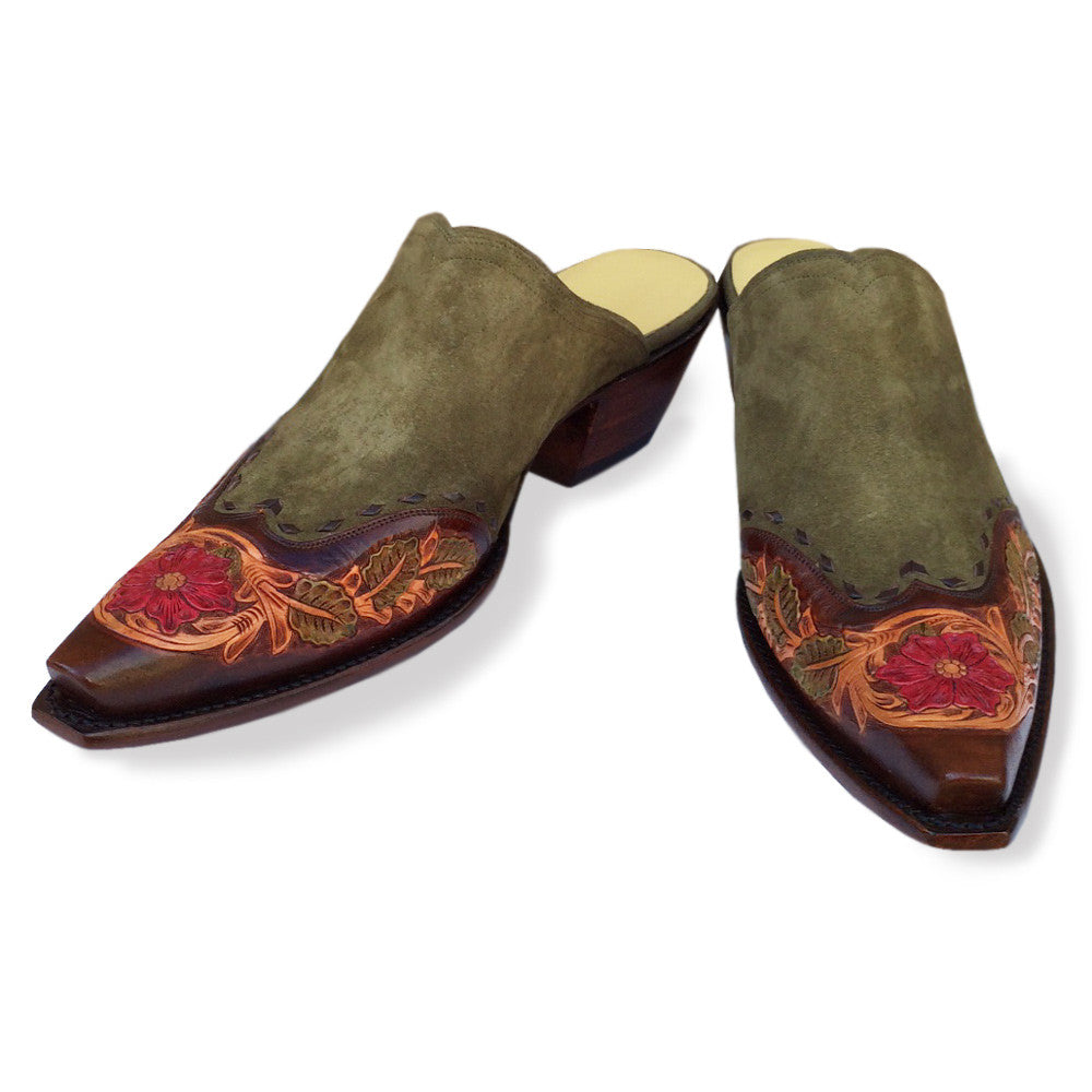 Saddle Floral Mule - Back at the Ranch