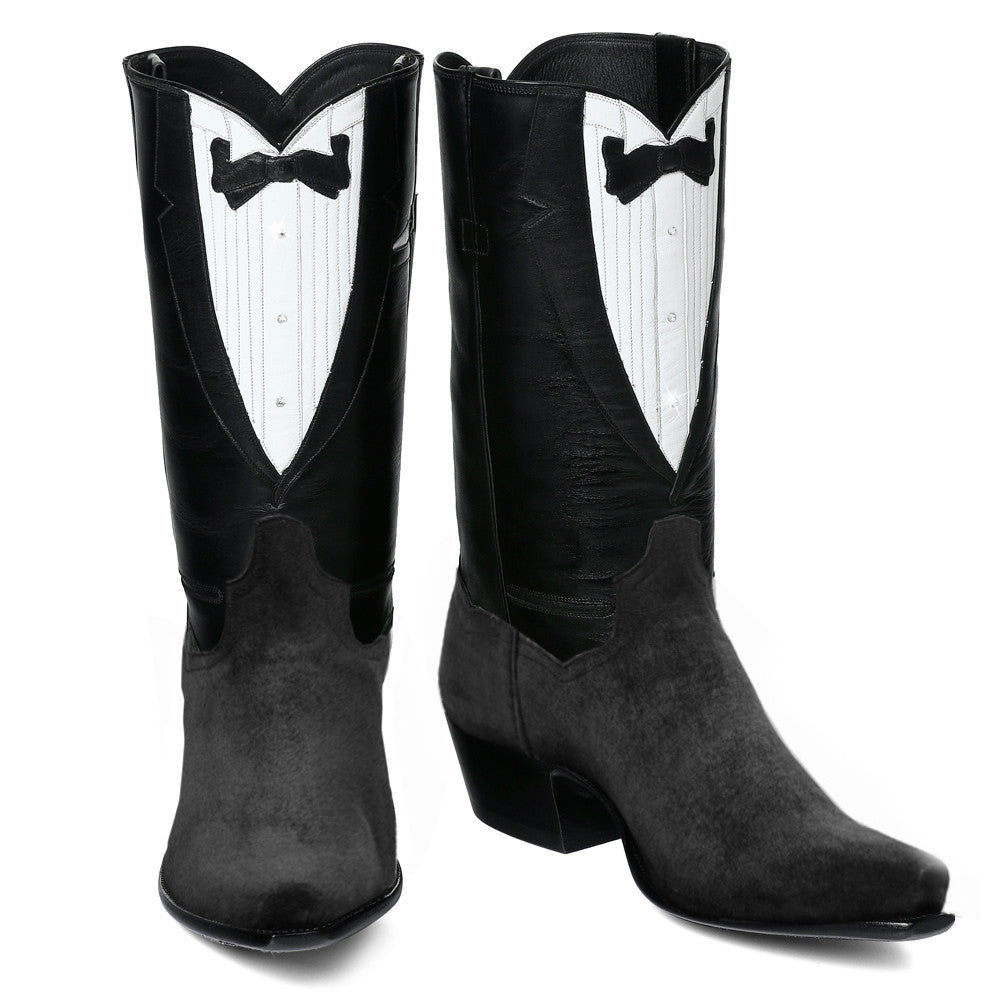 Tuxedo Boot 12" with Pigsuede - Back at the Ranch