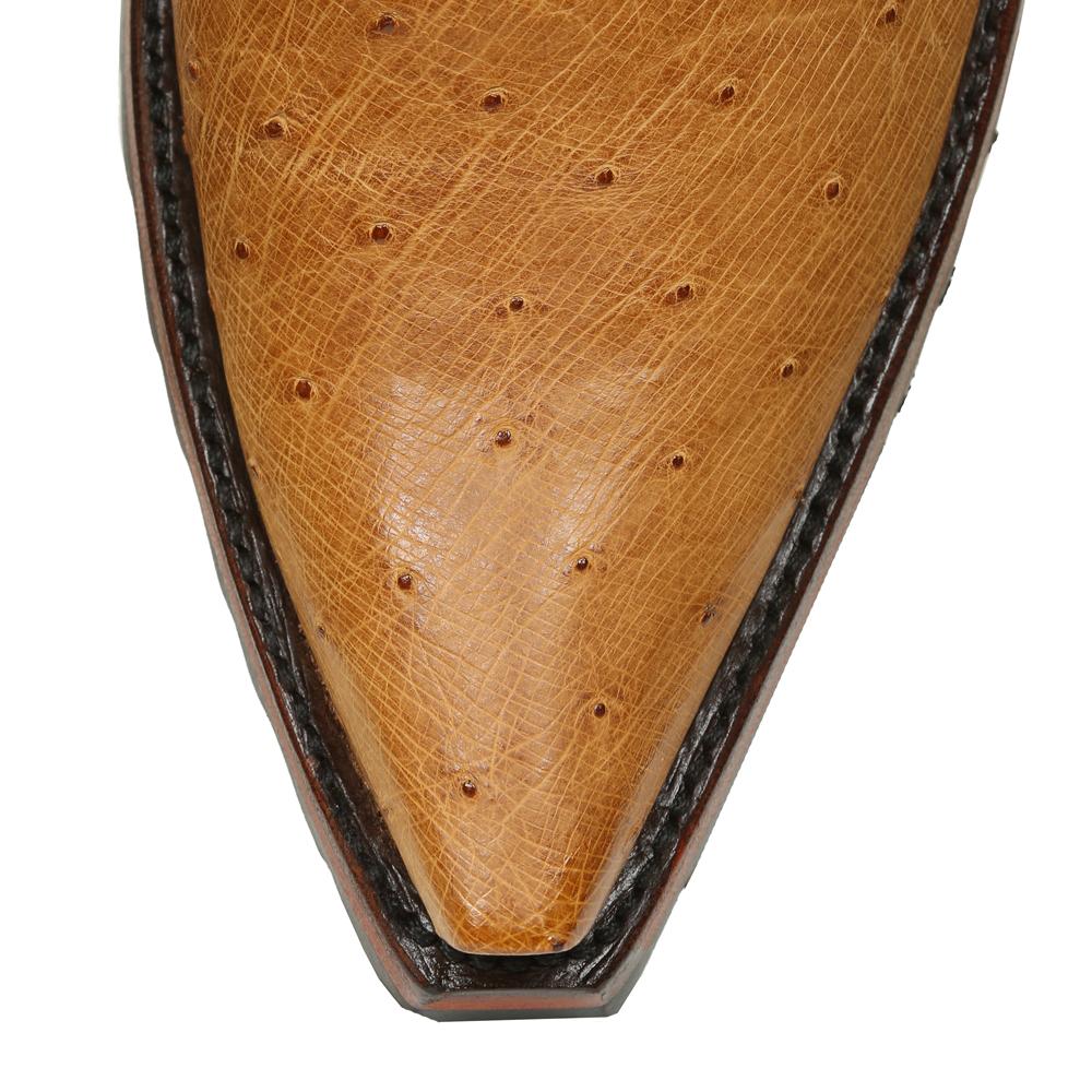 Ostrich with Nubuck Ankle Zipper with Vibram - Antique Saddle - Back at the Ranch